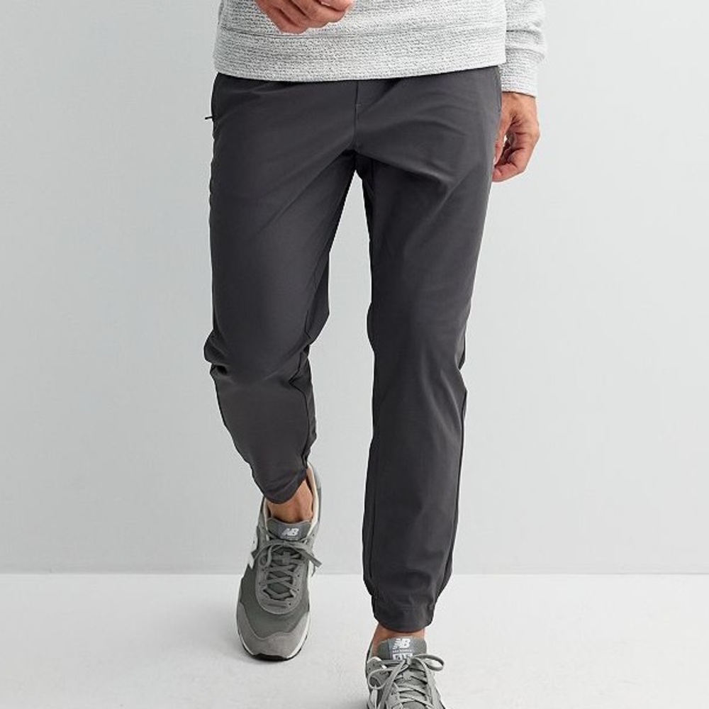 Grey slim taper Urban joggers outdoor travel pants street wear skater punk jeans